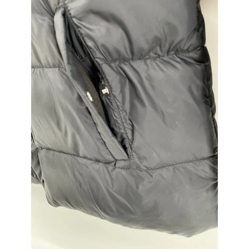 Old Navy Puffer Jacket Womens‎ Size Medium Black Quilted Full Zip Funnel Neck
